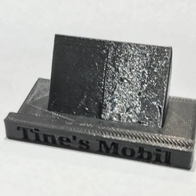 cellulare titolare supporto testo gadget elettronica tinkercad 3d print model - Mito3D