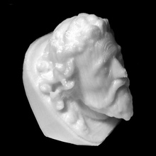 cabeça joão batista museu nacional arte copenhaga dinamarca scan escultura 3d print model - Mito3D