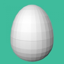 nun-chuck egg tinkercad 3d print model - Mito3D