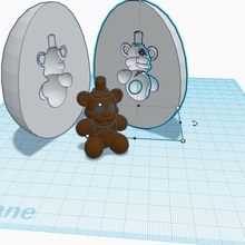 Chocolat Freddy déconcerter ours tinkercad tikercadeaster 3d print model - Mito3D