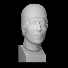 portrait unknown man scan bust face head sculpture clay 3d print model - Mito3D
