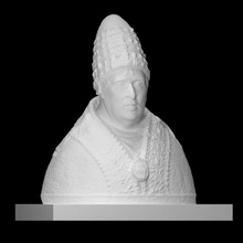 Vesika papa Alexander vi taramak 3 boyutlu yazdırılabilir büst baş Roma heykel mermer 3d print model - Mito3D