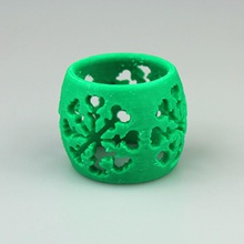 snowflake napkin ring jewellery 3d print model - Mito3D