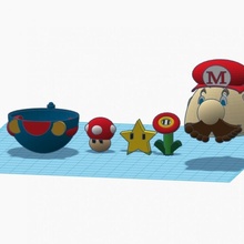 Mario Tinkercadeatter 3d print model - Mito3D