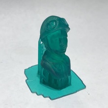 Juan Manuel fangio busto ventilador arte fracasso 3d print model - Mito3D