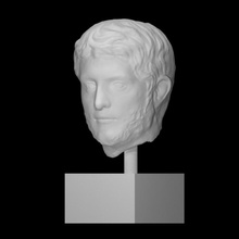 portrait roman man scan 3d printable face head sculpture marble 3d print model - Mito3D