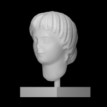 portrait faustine mineur analyse 3d imprimable buste visage tête sculpture marbre impératrice 3d print model - Mito3D
