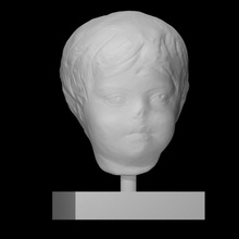 retrato romano juventud Príncipe escanear 3d imprimible busto cara cabeza escultura chico joven 3d print model - Mito3D