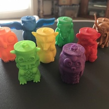 créature totem pôle jouets Jeux tikercadeaster 3d print model - Mito3D