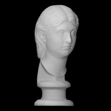 severo retrato mujer escanear 3d imprimible busto cara cabeza romano escultura mármol 3d print model - Mito3D