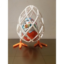 standing egg kinder tinkercadeaster & garden easter surprise tinkercad 3d print model - Mito3D
