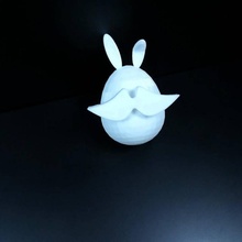 mustage easter egg & garden easteregg 3d print model - Mito3D