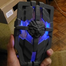 brigitte shield leds fan art overwatch briggite 3d print model - Mito3D