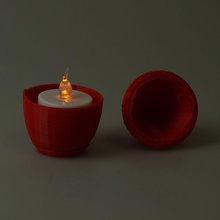 egg candle & garden holder 3d print model - Mito3D
