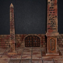 openforge 20 Cleopatra's ago obelisco tavolo miniature rpg terreno prigione dnd esploratore piastrelle openforge2 3d print model - Mito3D