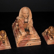 openforge 20 sphinx statues tabletop miniatures rpg terrain dungeon dnd pathfinder tiles openforge2 3d print model - Mito3D