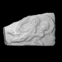 soulagement mer centaure néréide analyse 3d imprimable créature Egypte mythologie sculpture calcaire 3d print model - Mito3D