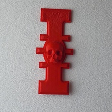 warhammer 40k inquisitorial roseta fan art cráneo videojuegos inaquisitionalrosette 3d print model - Mito3D