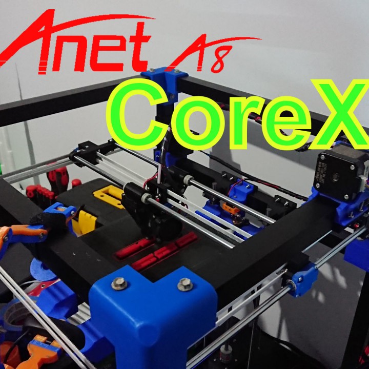 testemunho a8 rede reconstruir corexy impressora Construir 3d 3D print model - Mito3D