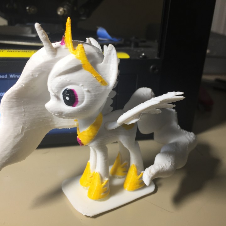 mlp poni celestia juguetes juegos figurilla juguete ecuestre 3D print model - Mito3D