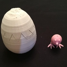 Pascua Resurrección sorpresa huevo polluelo tinkercadaaster jardín gitano tinkercad 3d print model - Mito3D
