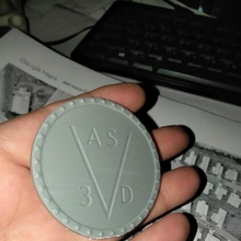 sesgado 3ds logo proteger ventilador Arte askewedview3d 3d print model - Mito3D