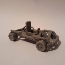 cart spinning wheels renovated toys & games car cool 3dprint movingparts gokart gocart 3d print model - Mito3D