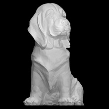 dog statuette scan sculpture art-deco 3d print model - Mito3D