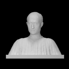 Filippo strozzi taramak 3 boyutlu yazdırılabilir büst adam Vesika heykel Floransa kişi pişmiş toprak 3d print model - Mito3D