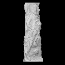 frammento registro sarcofago scansione 3d stampabile pezzo Roma scultura marmo 3d print model - Mito3D