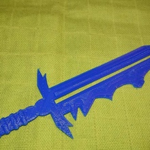 midnight stalker sword props & cosplay 3d print model - Mito3D