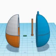 illusione medaglione Pasqua uova uovo pentola tinkercad Tinkercadeatter Easterillusion 3d print model - Mito3D
