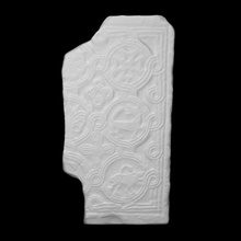 slab chancel screen interlaced patterns scan pattern sculpture marble relief fragment 3d print model - Mito3D