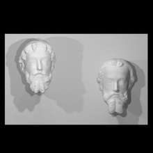 heads kings adoration magi scan face head man men portrait clay 3d print model - Mito3D