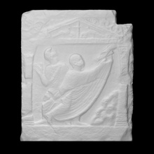 relief pseudo-sarcophagus scan 3d printable sculpture figures limestone sarcophagus fragment moses constantinopole 3d print model - Mito3D