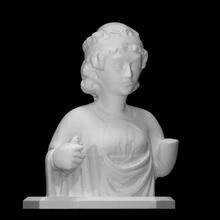 personification virtues scan bust face head portrait sculpture statue virtue 3d print model - Mito3D