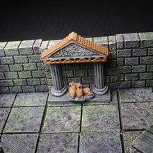 openforge shrine tabletop miniatures rpg terrain tile dungeon dnd pathfinder tiles flooring openforge2 3d print model - Mito3D