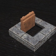 openforge 20 trap door tabletop miniatures rpg terrain dungeon dnd pathfinder tiles openforge2 3d print model - Mito3D