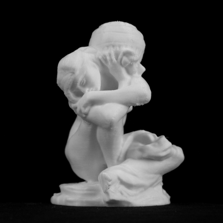 caduto cariatide urna mus rodin parigi scansione 3D print model - Mito3D