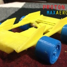proton max aero tinkercadeaster toys & games car cool awesome gaming plane wheels wings moving scifi tested gocart 3d print model - Mito3D