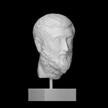 portrait roman man scan face head sculpture marble 3d print model - Mito3D