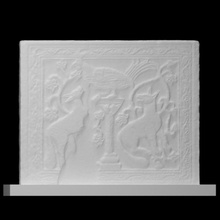 animals hunting vegetation scan animal sculpture marble scene relief constantinopole 3d print model - Mito3D