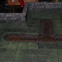 openforge sewer dead sluice tabletop miniatures rpg terrain dungeon dnd pathfinder tiles 3d print model - Mito3D