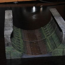 openforge sewer wall tabletop miniatures rpg terrain dungeon dnd pathfinder tiles 3d print model - Mito3D