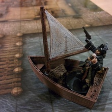 openforge canot table bateau miniatures rpg terrain donjon barque 28 mm dnd éclaireur carrelage givre fantôme archipel 3d print model - Mito3D