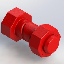 self-reversing nut & bolt toys games ball screw engineering fidget 3d print model - Mito3D