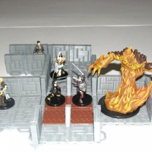 customizable dungeon terrain tabletop 3d miniatures rpg toy customizer dnd pathfinder tiles artistic challenge 3d print model - Mito3D