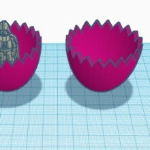 kinder suprise egg tinkereaster 3d print model - Mito3D