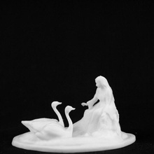 woman swans maidenhead united kingdom scan 3d print model - Mito3D