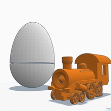 più gentile sorpresa uovo tinkercad Pasqua 3d print model - Mito3D